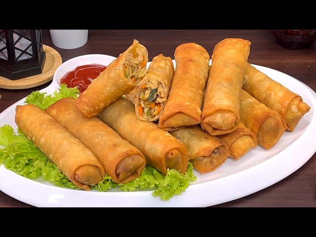 Chicken Spring Rolls Recipe For Iftar | Crispy Chicken Spring Rolls For Ramzan 2025 |