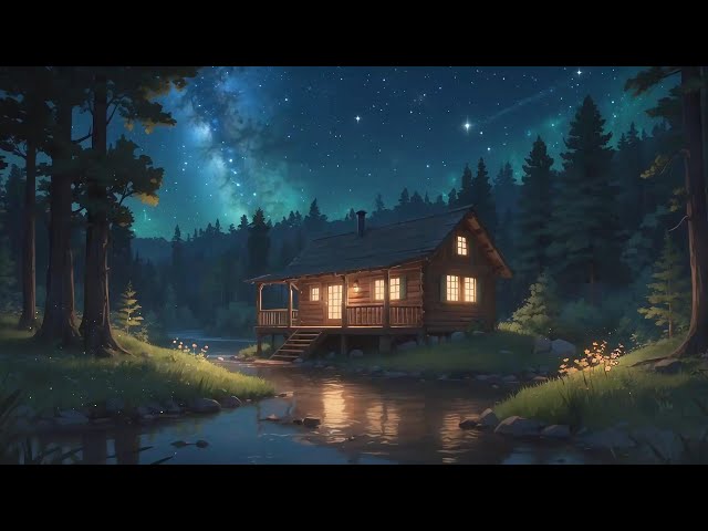 Focus, Relax & Sleep 🌌 Calm Lofi Vibes with Ambient Sounds and Meditation🦗