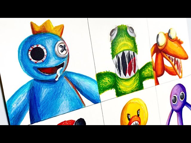 Drawing Rainbow Friends Roblox | Drawing New Style | H&H Art