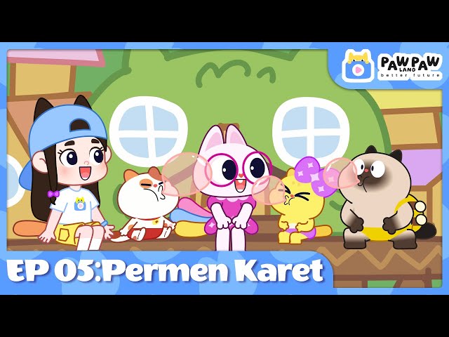 Permen Karet Episode 05 | Membuat Gelembung | Kartun Anak PawPawland