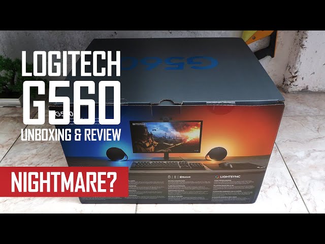 Logitech G560 LightSync Gaming Speakers Unboxing Set Up & Review