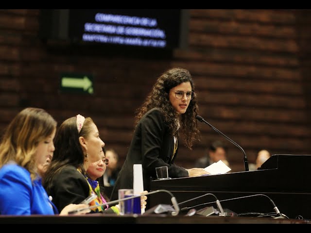 Sria. Luisa María Alcalde, comparecencia en la Cámara de Diputados