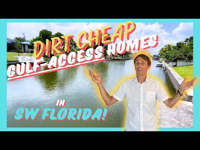 Discover the CHEAPEST WATERFRONT Gulf-access homes in SW Florida