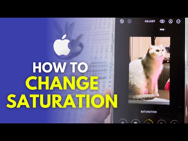 How To Change Color Saturation On iPhone! (Photo & Picture)