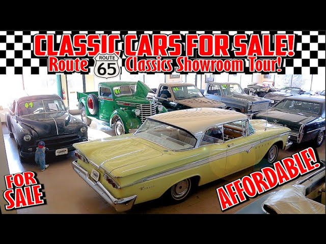 AFFORDABLE CLASSIC CARS FOR SALE!!! Route 65 Sales and Classics! Showroom Tour! Lot Walk. Inventory!