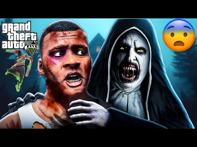 Franklin and Shin-chan Fight With Evil Nun in GTA 5 - ( part 2 )