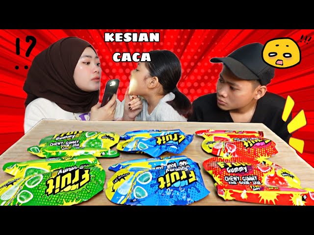 SEDIH❗️KESIAN CACA ADA SOMETHING DALAM MULUT CACA TAK BOLEH NAK MAKAN 🥹‼️doa kan caca sehat