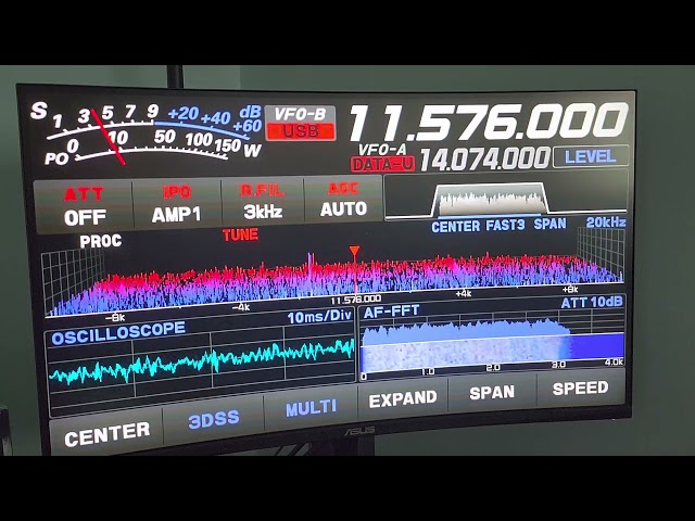 Chasing Russian SPY Numbers Stations XPA2 11576 USB Shortwave Yaesu FTdx10