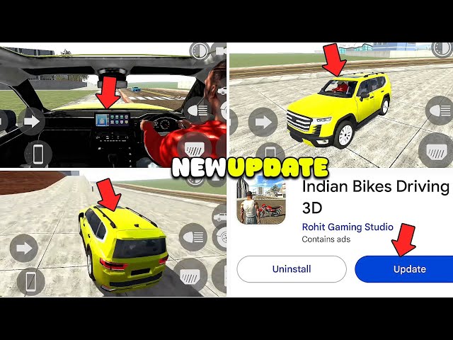 New Update Land Cruser Car+Ufo Cheats Code-Indian Bikes Driving 3d | New Features Of New Update