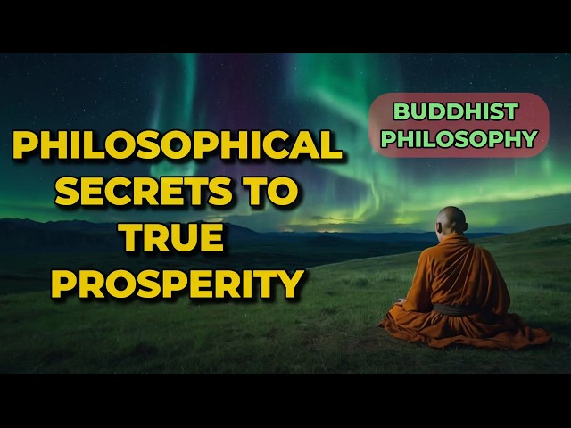 Philosophical Secrets to True Prosperity | Buddhist Philosophy