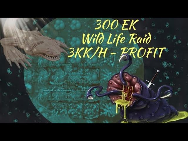 Tibia 2021 - EK 300 Oramond Wild Life Raid KNIGHT SOLO - 3KK/H with PROFITS!