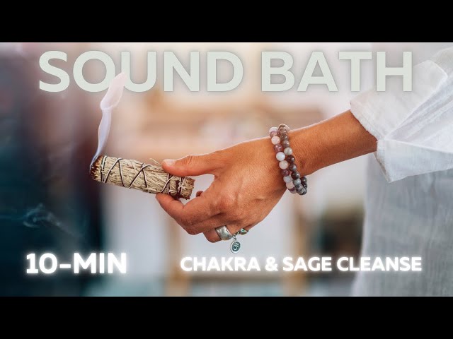 Chakra Sound Bath & Sage Burn | Crystal Singing Bowls for Deep Healing & Energy Cleansing