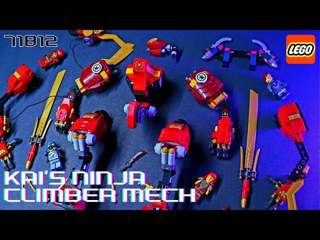 LEGO NINJAGO | Kai's Ninja Climber Mech | 71812 | Dragons rising | Speed Build ASMR