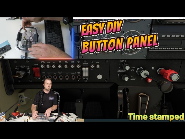 EASY DIY Button/Switch Panel for ANY SIMULATOR. Buttons, Switches, Encoders Full Tutorial -No Coding