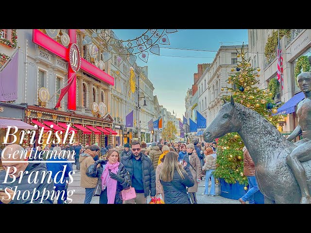 London Winter Walk | 2022 Christmas London| Jermyn Street, New Bond Street Luxury Christmas Shopping