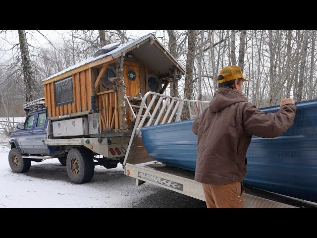 Building a Tiny Home on Skis | Pop-Up Roof & Wood Stove Problem