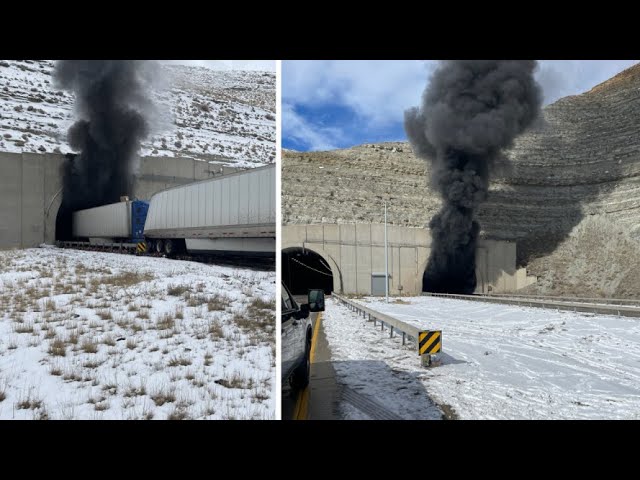 Crash inside Wyoming tunnel causes 'mass casualty event'