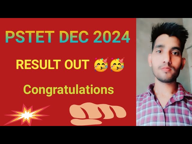 PSTET DEC 2024 #Result Out  #Learnology