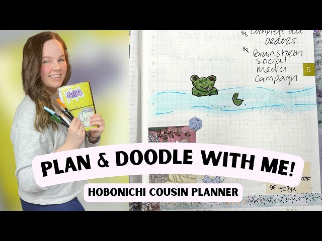 Plan & Doodle with Me! Hobonichi Cousin Planner!