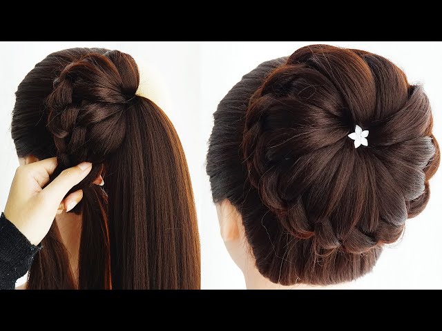 High Bun Hairstyle Step By Step | New Hairstyle For Wedding And Party