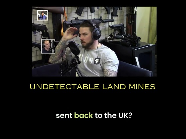 Undetectable land mines..... what would you do?