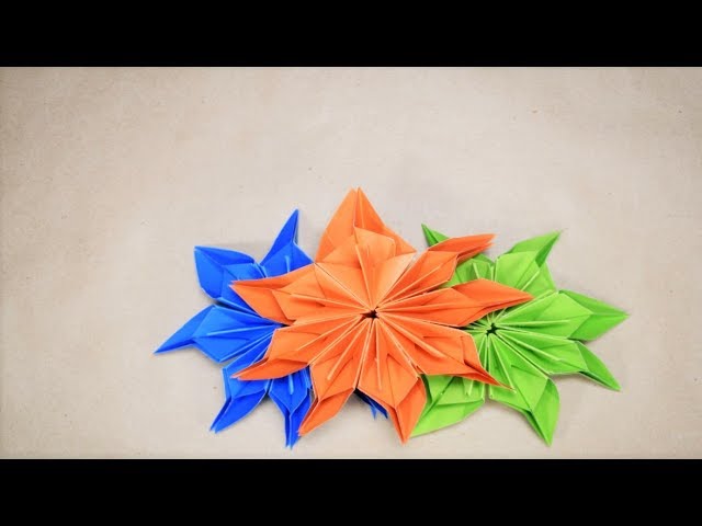 Origami  Flower  tutorial- paper origami