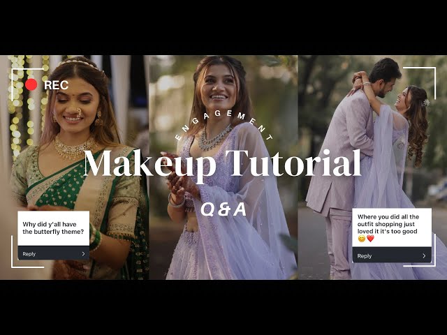 My Engagement Makeup Tutorial + Q&A 💍✨🧿 | Shreeja Bagwe