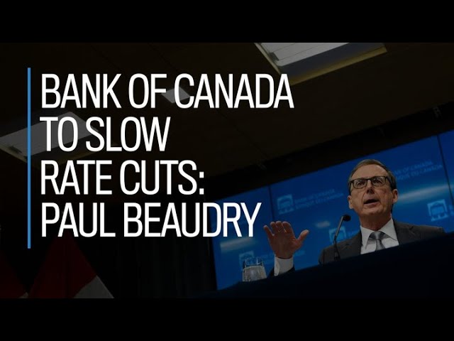 Bank of Canada to slow rate cuts: Paul Beaudry