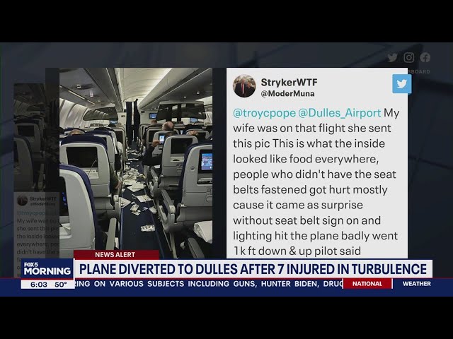 Flight from Texas to Germany diverted to Dulles after encountering severe turbulence | FOX 5 DC