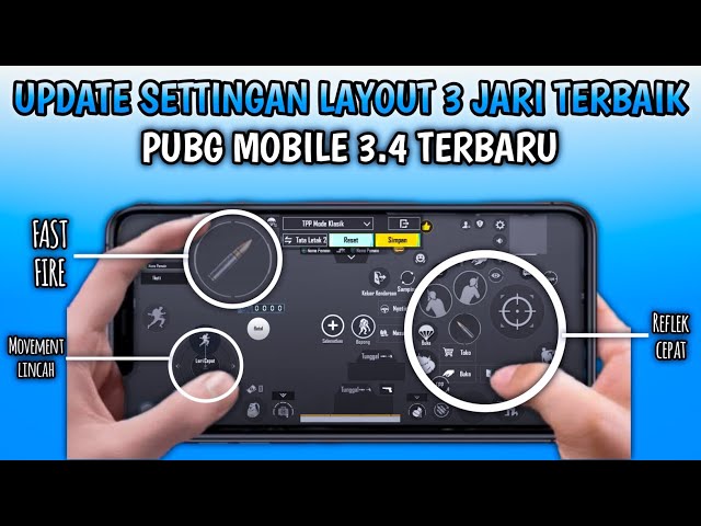 UPDATE SETTINGAN LAYOUT 3 JARI TERBAIK DI PUBG | LAYOUT 3 JARI TERBARU DI PUBG | PUBG MOBILE 3.4