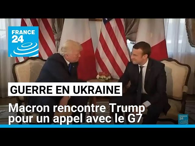 Guerre en Ukraine : Macron rejoint Trump à la Maison-Blanche pour un appel avec le G7 • FRANCE 24