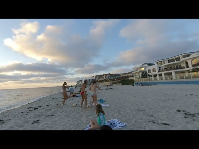 California Beach Walking Tour  🌴👙☀️