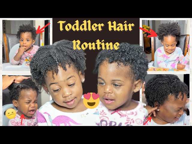 Busy + Realistic Toddler Curly Hair Routine| Thick Type 4 Hair| Kid Friendly Hair Tutorial