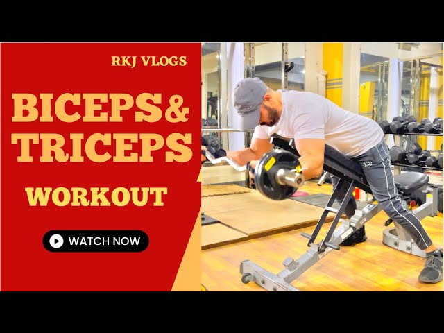 HIGH REP BICEPS & TRICEPS WORKOUT | | VLOG BY RKJ