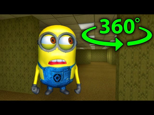 Giant MINION found in backroom! (Secret Banana) | 360 VR BACKROOM ANIMATION