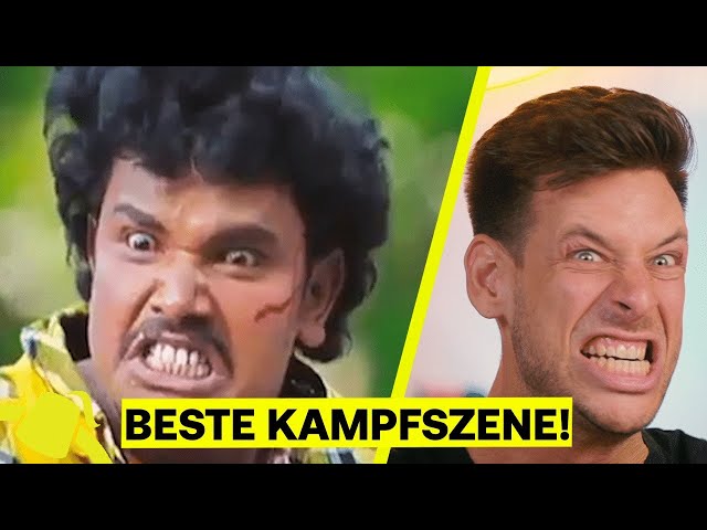 Marcel reagiert auf die verrücktesten süd-indische Actionszenen!