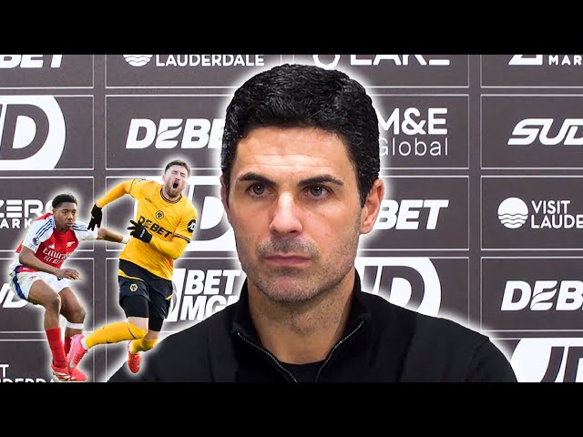 Red card? 'It’s SO OBVIOUS we DON'T NEED TO TALK ABOUT IT!' | Mikel Arteta | Wolves 0-1 Arsenal