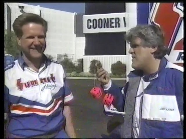 Jay Leno drives a NHRA Pro Stock Car