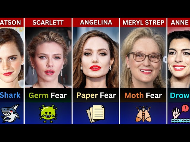 Hollywood Actresses' Bizarre Fears You Won't Believe | Celebrity