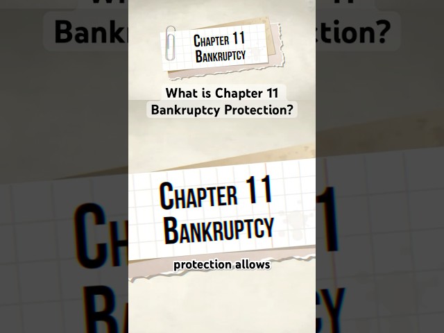 Chap 11 Bankruptcy Explained in 16 Seconds #chapter11 #bankruptcy #finance101 #businessfinance