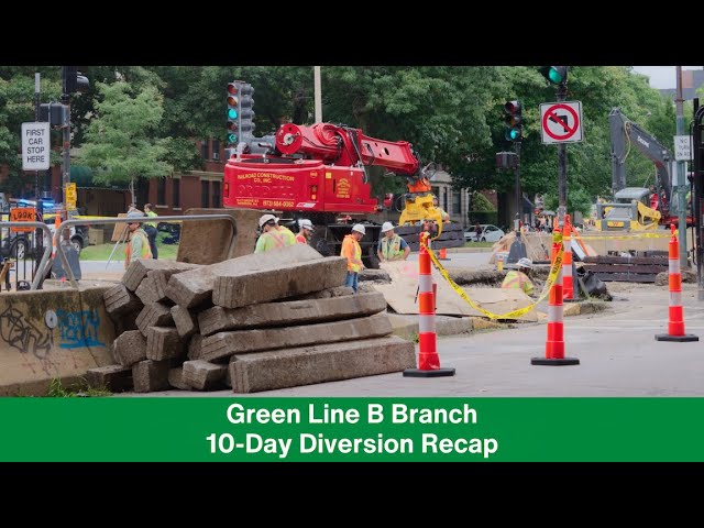 Green Line B Branch 10-Day Diversion Recap - August 2-11, 2024