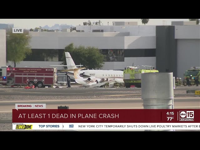 One person dead after plane a crash at Scottsdale Airport