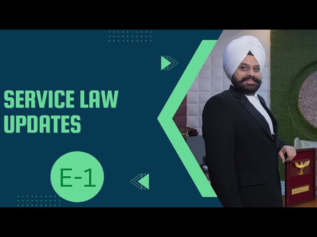 SERVICE LAW I Employment Laws I Judgments and service rules I Service law series( E-1)