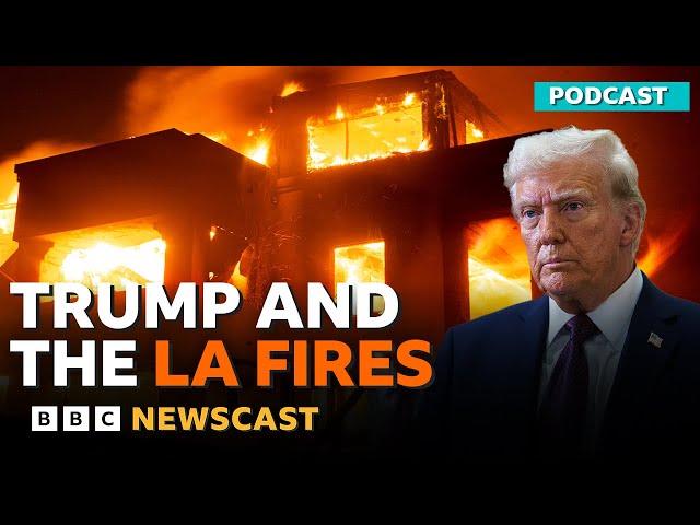 Who does Donald Trump blame for the LA fires? | BBC Newscast