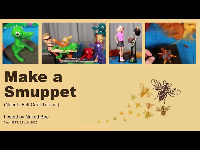 [SAHCon] Make a Smuppet (Needle Felt Craft Tutorial)