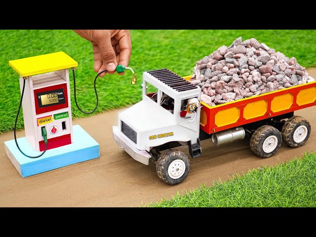 Diy diorama making mini motor water pump science project @SanCreator1