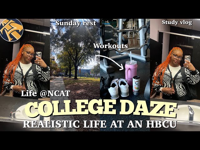 COLLEGE DAZE: Realistic life at an HBCU | Hanging with friends, Workouts, Studying