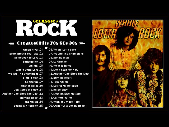 Led Zeppelin, The Beatles, The Rolling Stones,Aeosmith...| Best Of Classic Rock 70s 80s 90s