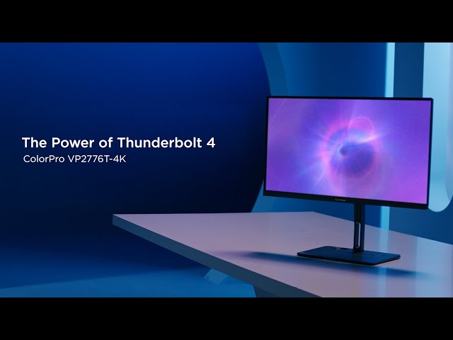 ViewSonic® ColorPro® VP2776T-4K 27” Thunderbolt Docking Monitor