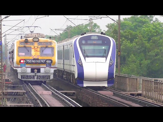 😱Dangerous 130 Kmph Trains over old Khirai Bridge |  🚆Vande Bharat+ Duronto+ Azad Hind+ JanShatabdi